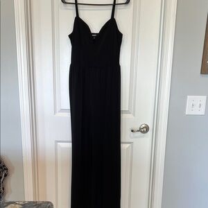 Express Black Sleeveless Maxi Jumpsuit
